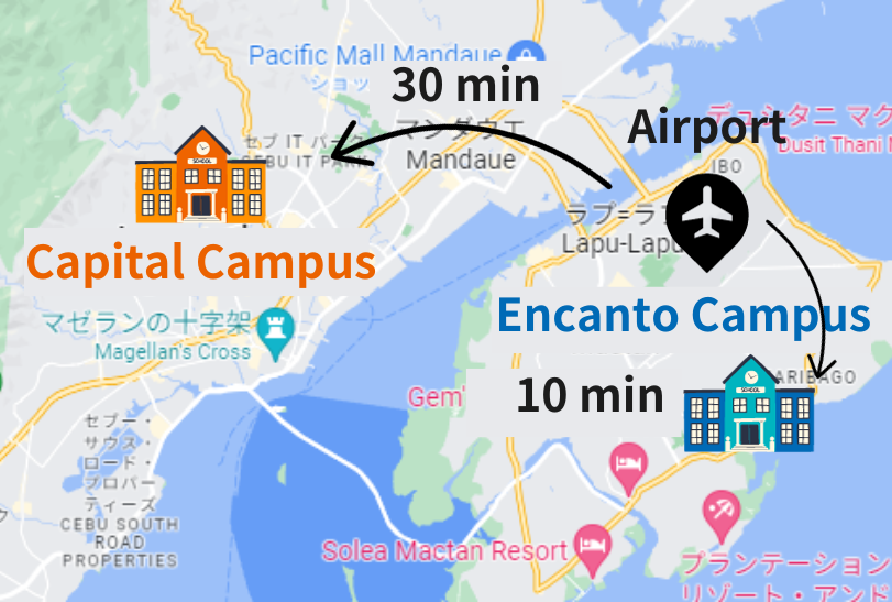 Capital Campus map1 - SMEAG校が選ばれる６つの理由