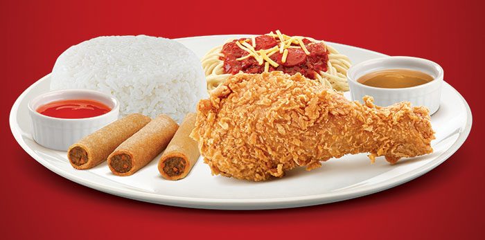 定番のファーストフード店 jollibee chicken - 定番のファーストフード店